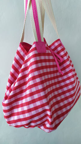 Tote Vichy rojo