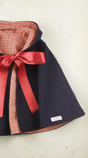 detalle capita marino reversible cuadrito vichy 