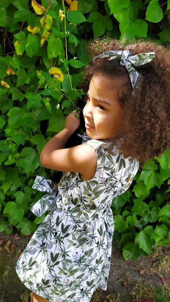 Scrunchie estampado tropical