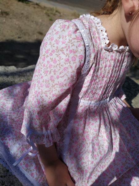 Scrunchie estampado florecillas pastel